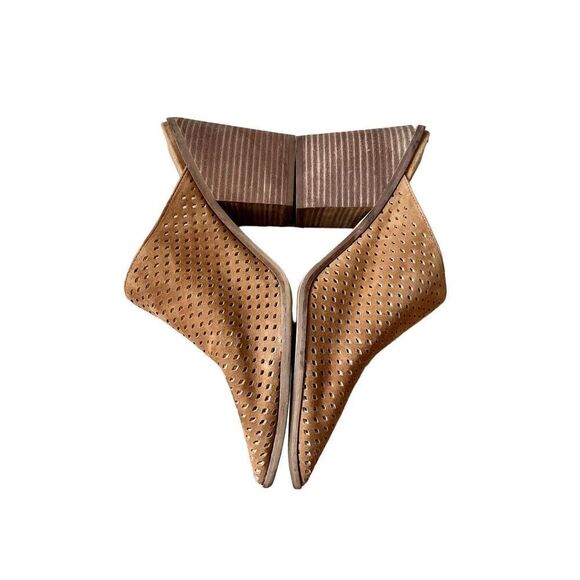 Steve Madden Sully Mule Cognac Brown Tan Suede Size 10 M Pointed Toe - Picture 5 of 11